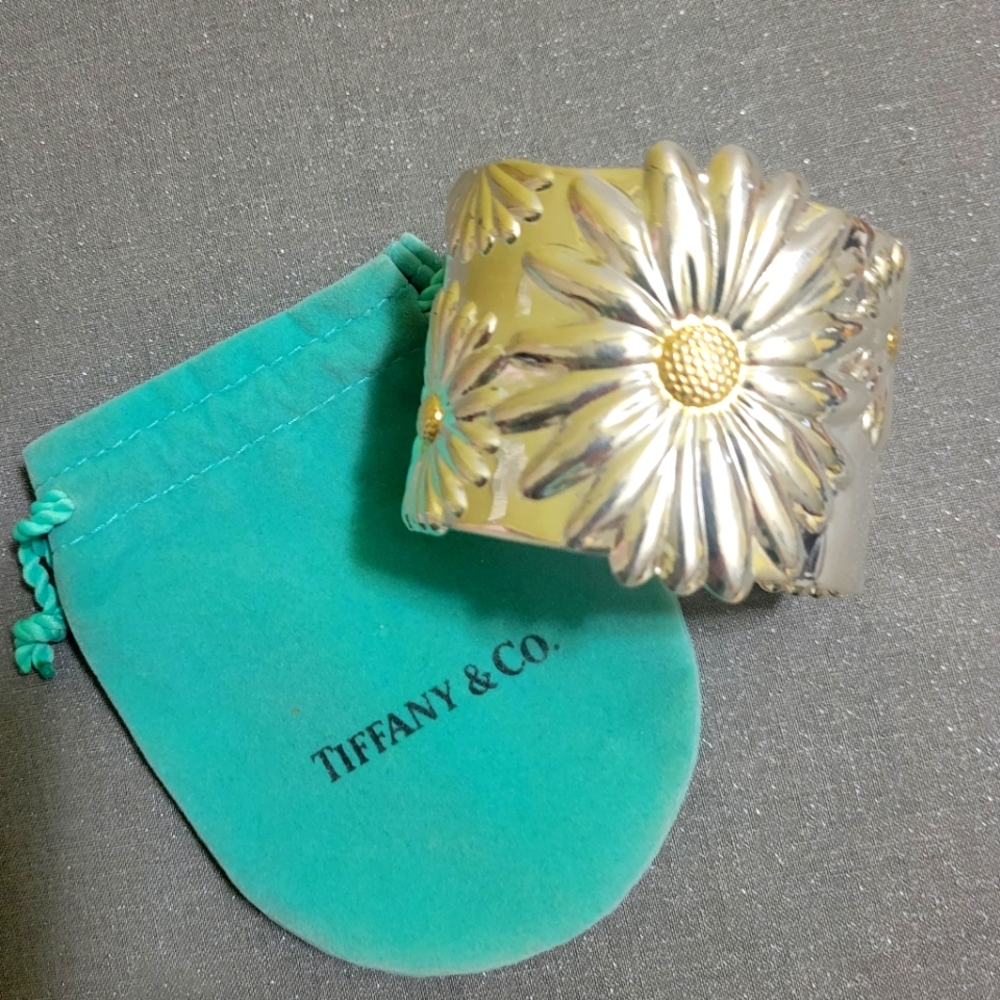 2003 Tiffany & Co 925 Daisy Cuff Bracelet